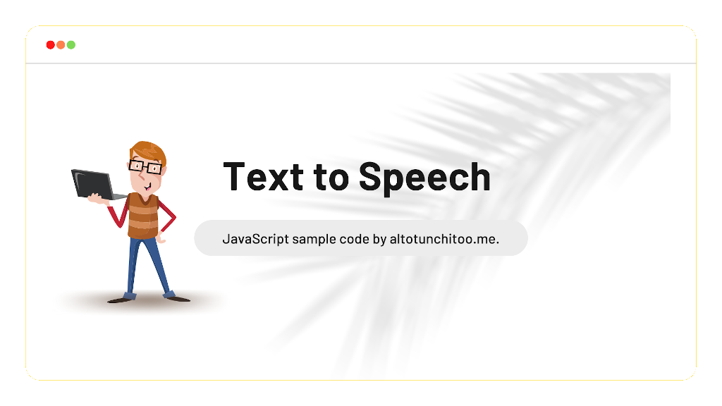 How to code Text to Speech in JavaScript